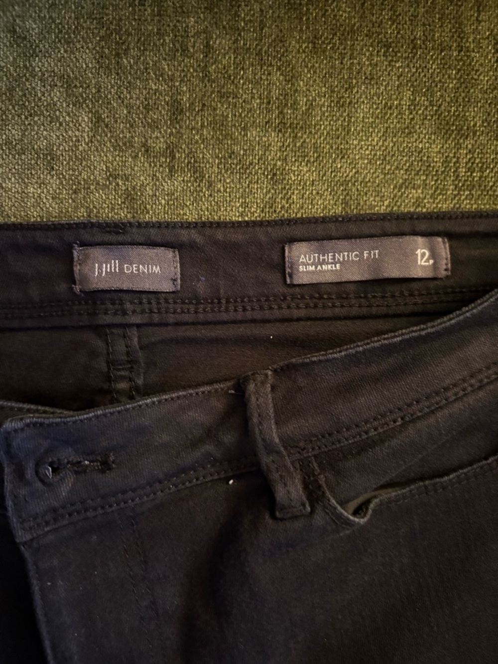 J. Jill Black Authentic Fit Slim Ankle Jeans